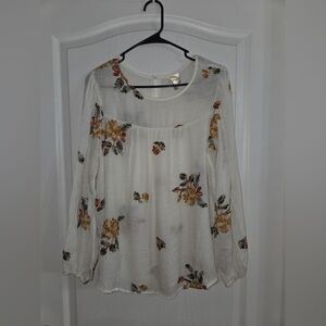 Fig And Flower Women’s Embroidered Floral Blouse S Al. D-1190